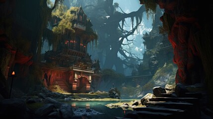 MMORPG Game Art Environment