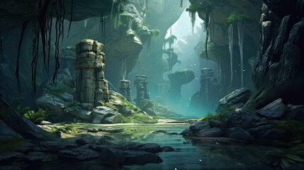 Obraz premium Beautiful Game Environment Art