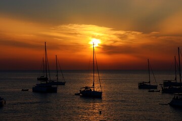 Sunset Boat in Ibiza