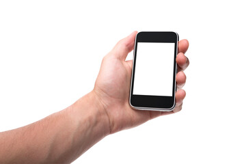 Holding a touchscreen smart phone