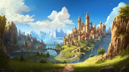 Fantasy Landscape Game Art