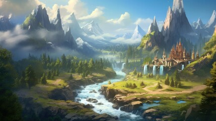 Fantasy Landscape Game Art