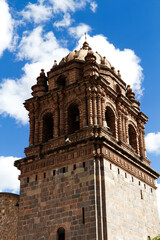 Fototapeta na wymiar Church Bell Tower Cusco Peru South America