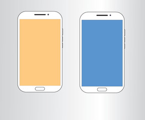 Mini Smartphone mockup in white colour.