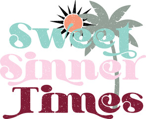 Retro Summer Sublimation Design Graphics. Funny Camping Typographic Print Design for Adventure Travel Faison.