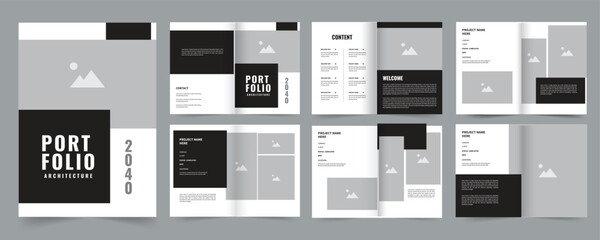 Architecture Portfolio Template for real estate, architecture, construction companies or any business industry