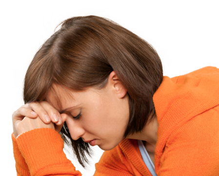 Portrait of a Young Woman Praying