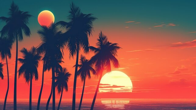 Miami Vibes Wallpaper Background