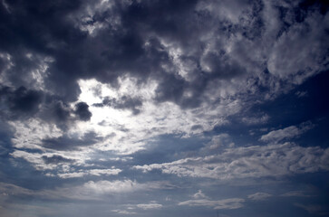 blue sky with clouds