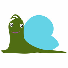 Snail cartoon for design decoration.