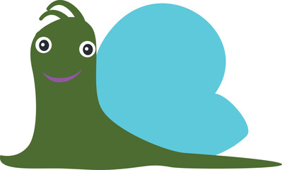 Snail cartoon for design decoration.