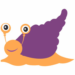 Snail cartoon for design decoration.