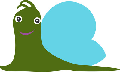 Snail cartoon for design decoration.