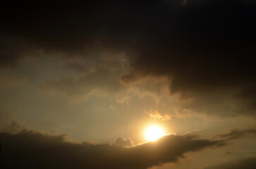 sunset in the mountains