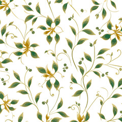 Flower design simple elegant floral pattern