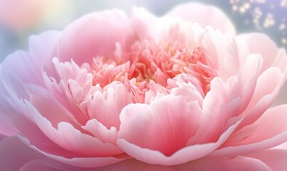  a close up of a pink flower with a blurry back ground and a blurry back ground behind the flower and a blurry back ground.  generative ai