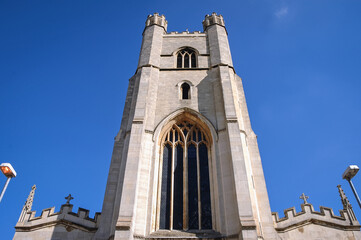 Fototapeta na wymiar Church of Saint Mary the Great in Cambridge city, England, UK