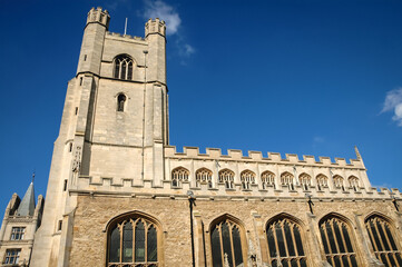 Fototapeta na wymiar Church of Saint Mary the Great in Cambridge, England, UK