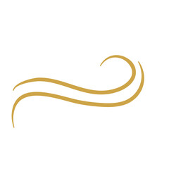 Gold Flourish Swirl Ornament