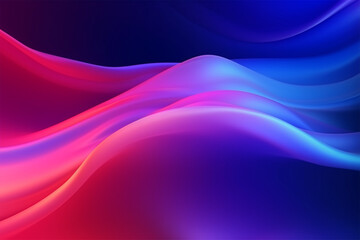 Obraz premium Neon colors flow, purple pink blue color gradient background blurred banner design 
