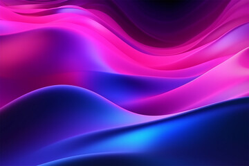 Neon colors flow, purple pink blue color gradient background blurred banner design 