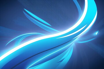 Fototapeta na wymiar Abstract blue background, futuristic wavy