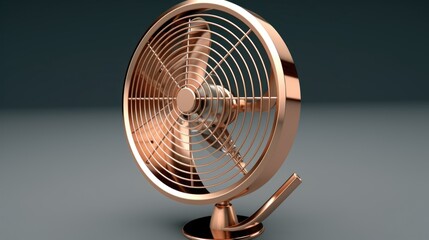 electric  fan isolated on table,ai genrative