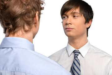 Two Businessmen Isolated