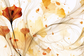 autumn background with leaves. Generative AI