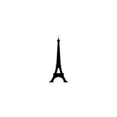 Eiffel tower icon isolated on white background