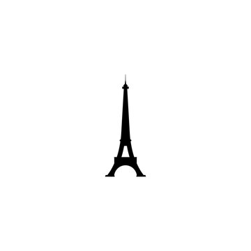 Eiffel tower icon isolated on white background
