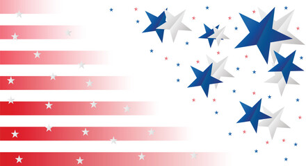 Fototapeta premium Happy 4th of July USA Independence Day Background