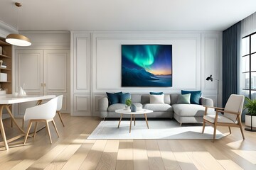 Fototapeta premium living room interior