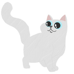 Cute cat walking