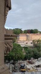 Obraz premium Vista da Varanda dos Reis do Mosteiro/Igreja de São Gonçalo - Amarante, Porto, Portugal (Hotel Casa da Calçada)