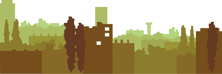 Cityscape. Background image of the city. Architectural landscape. Multiple city perspective. Urban landscape.