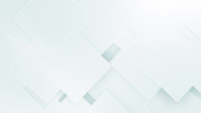 This stock motion graphic  video of 4K White Abstract Modern Backgroun with gentle overlapping curves on seamless loops.