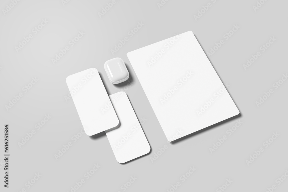 Wall mural pop style ui & ux screen app mockup