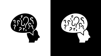 Questions Mark Curious Thinking Solution Doodle Icon Button Design
