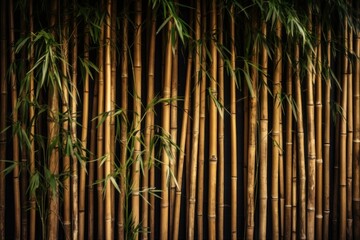 Bamboo plant background. Generate Ai