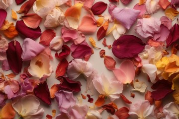 Flowers petals light. Generate Ai