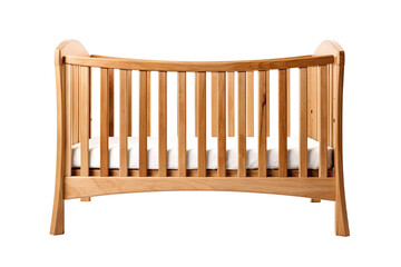 crib isolated on a transparent background, generative ai