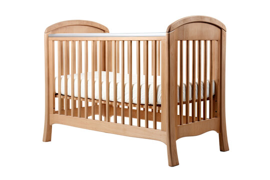 crib isolated on a transparent background, generative ai