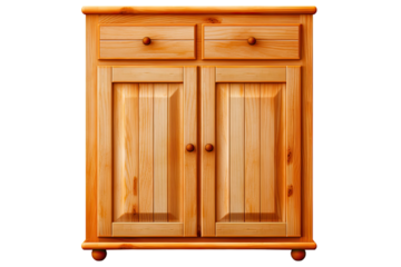 kitchen pantry cabinet isolated on a transparent background, generative ai