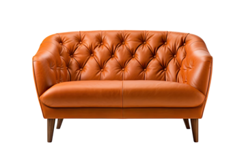 loveseat sofa isolated on a transparent background, generative ai