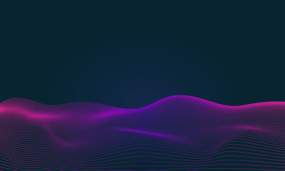 lines waves style background, vector illustration