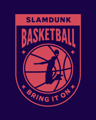 Slam Dunk - Basketball Vector Art, Illustration, Icon and Graphic