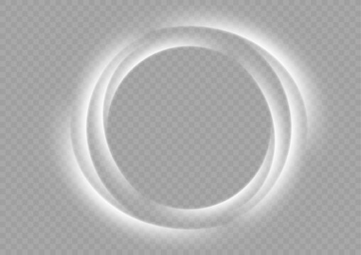 Stockvector Vector light line effect of golden circle. Luminous fire trail  on a transparent background. Light round line with an advantage effect  Golden circle light png. | Adobe Stock