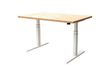 adjustable standing desk isolated on a transparent background, generative ai
