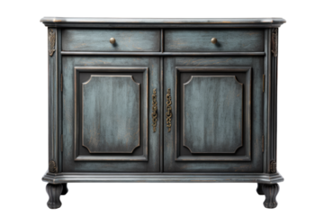 accent cabinet isolated on a transparent background, generative ai